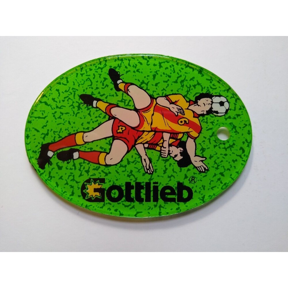 World Cup Challenge Soccer Original Pinball Machine Plastic Keychain Gottlieb